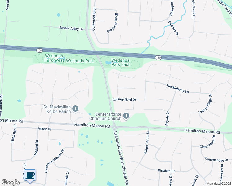 map of restaurants, bars, coffee shops, grocery stores, and more near 5901 Oak Grove Court in Butler County