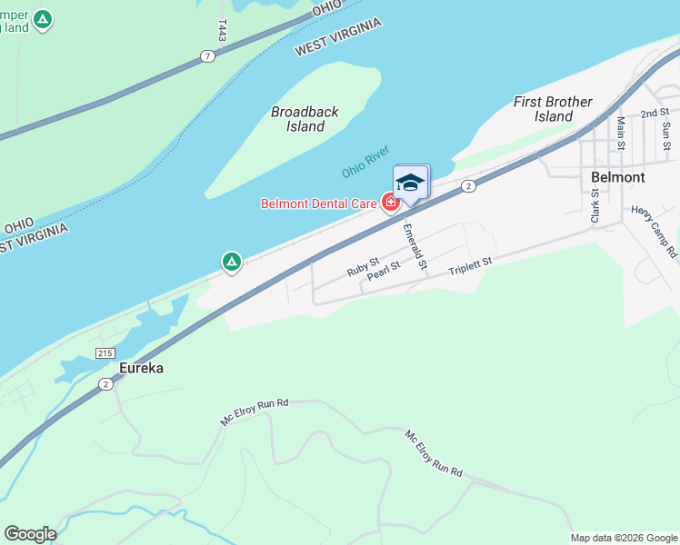 map of restaurants, bars, coffee shops, grocery stores, and more near 628 Riverview Dr in Belmont