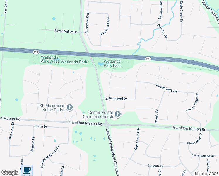 map of restaurants, bars, coffee shops, grocery stores, and more near 5901 Oak Grove Court in Butler County