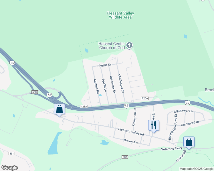 map of restaurants, bars, coffee shops, grocery stores, and more near 170 Apollo Lane in Chillicothe