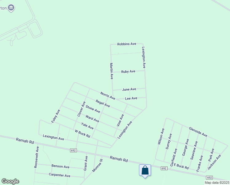 map of restaurants, bars, coffee shops, grocery stores, and more near 3008 Martin Avenue in Millville