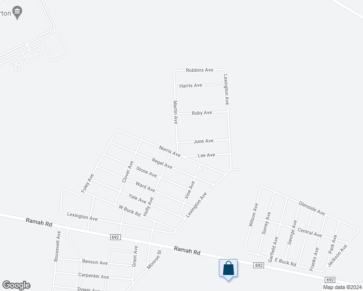 map of restaurants, bars, coffee shops, grocery stores, and more near 3008 Martin Avenue in Millville