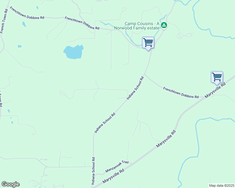 map of restaurants, bars, coffee shops, grocery stores, and more near 9930 Evans Way in Oregon House