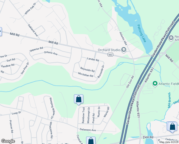 map of restaurants, bars, coffee shops, grocery stores, and more near 330 Mcclellan Road in Egg Harbor Township