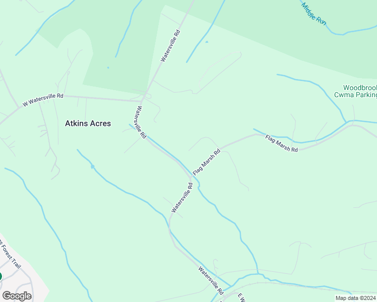 map of restaurants, bars, coffee shops, grocery stores, and more near 7201 Honeybush Drive in Mount Airy
