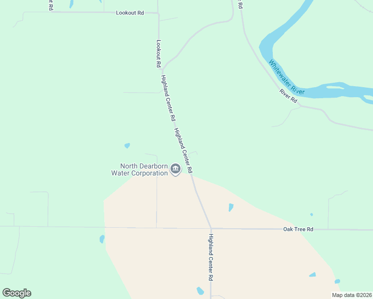 map of restaurants, bars, coffee shops, grocery stores, and more near 5191 Highland Center Road in Brookville