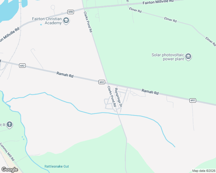 map of restaurants, bars, coffee shops, grocery stores, and more near 186 Ramah Road in Bridgeton