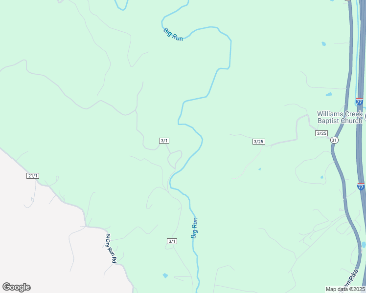 map of restaurants, bars, coffee shops, grocery stores, and more near 862 Big Run Road in Williamstown