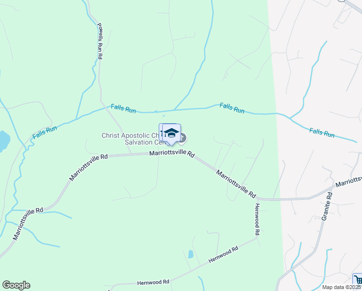 map of restaurants, bars, coffee shops, grocery stores, and more near 10710 Marriottsville Road in Randallstown