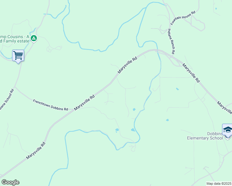 map of restaurants, bars, coffee shops, grocery stores, and more near 14333 Hart Lane in Dobbins