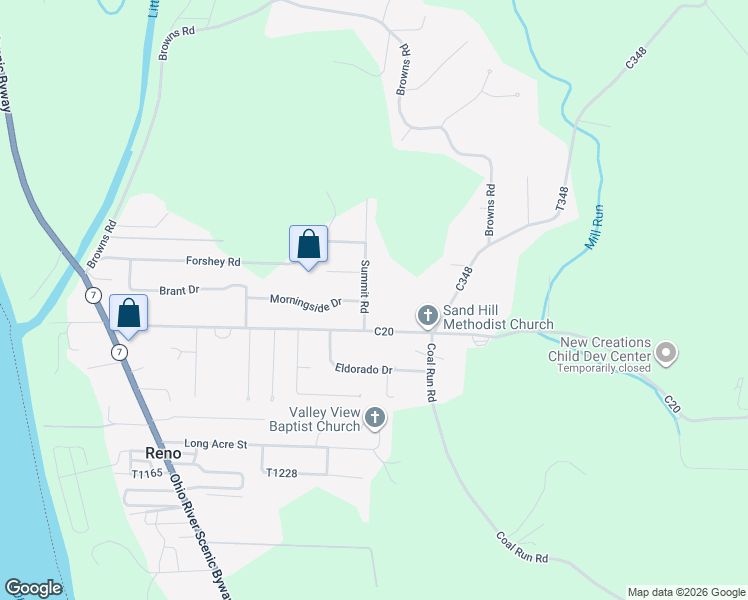 map of restaurants, bars, coffee shops, grocery stores, and more near 200 Summit Road in Marietta