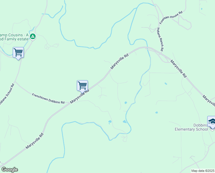 map of restaurants, bars, coffee shops, grocery stores, and more near 14333 Hart Lane in Dobbins