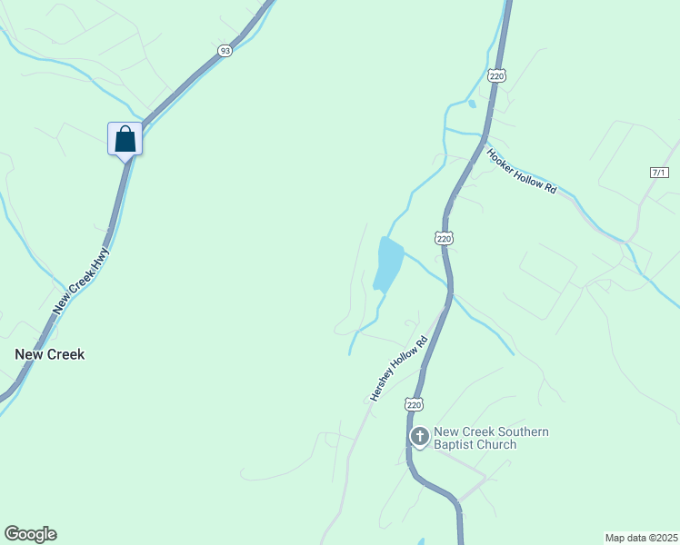 map of restaurants, bars, coffee shops, grocery stores, and more near 321 High Knob Lane in Keyser
