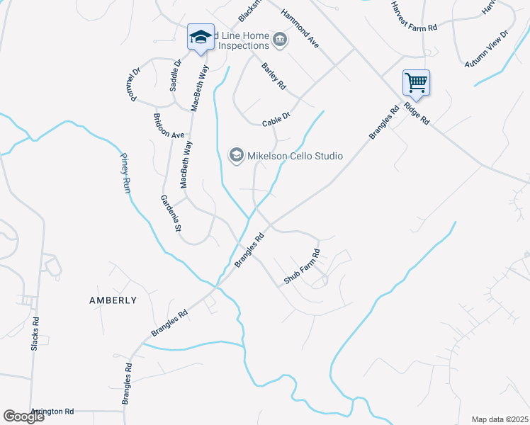 map of restaurants, bars, coffee shops, grocery stores, and more near 7145 Melstone Valley Way in Marriottsville
