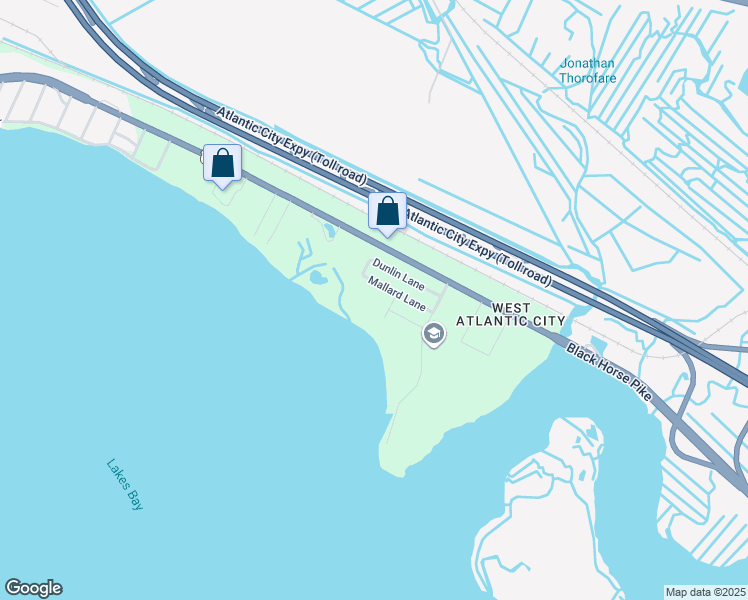 map of restaurants, bars, coffee shops, grocery stores, and more near 254 Mallard Lane in Pleasantville