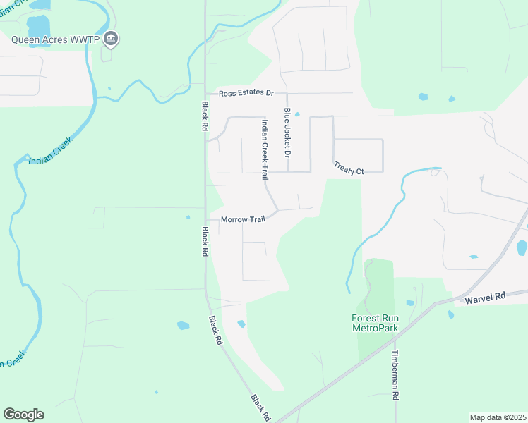map of restaurants, bars, coffee shops, grocery stores, and more near 2057 Indian Creek Trail in Hamilton