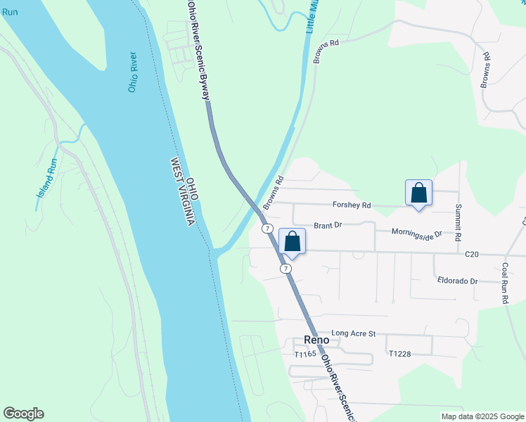 map of restaurants, bars, coffee shops, grocery stores, and more near 2 Browns Road in Marietta