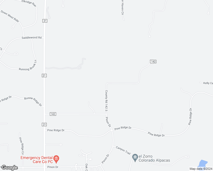 map of restaurants, bars, coffee shops, grocery stores, and more near 15320 County Road 142.5 in Elizabeth