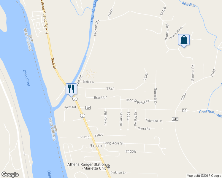 map of restaurants, bars, coffee shops, grocery stores, and more near 152 T543 in Marietta