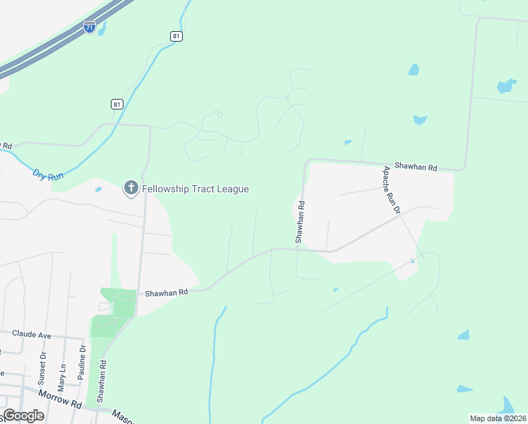 map of restaurants, bars, coffee shops, grocery stores, and more near 928 Shawhan Road in Morrow