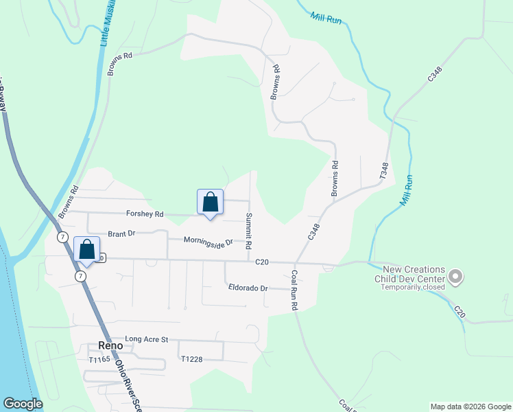 map of restaurants, bars, coffee shops, grocery stores, and more near 304 Summit Road in Marietta