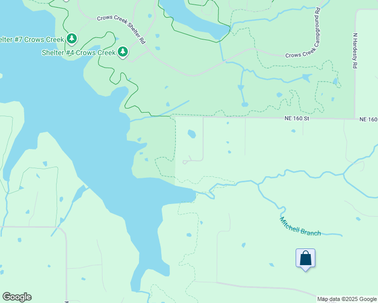 map of restaurants, bars, coffee shops, grocery stores, and more near 4225 Northeast 160 Street in Smithville