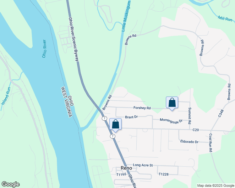 map of restaurants, bars, coffee shops, grocery stores, and more near 150 Browns Road in Marietta