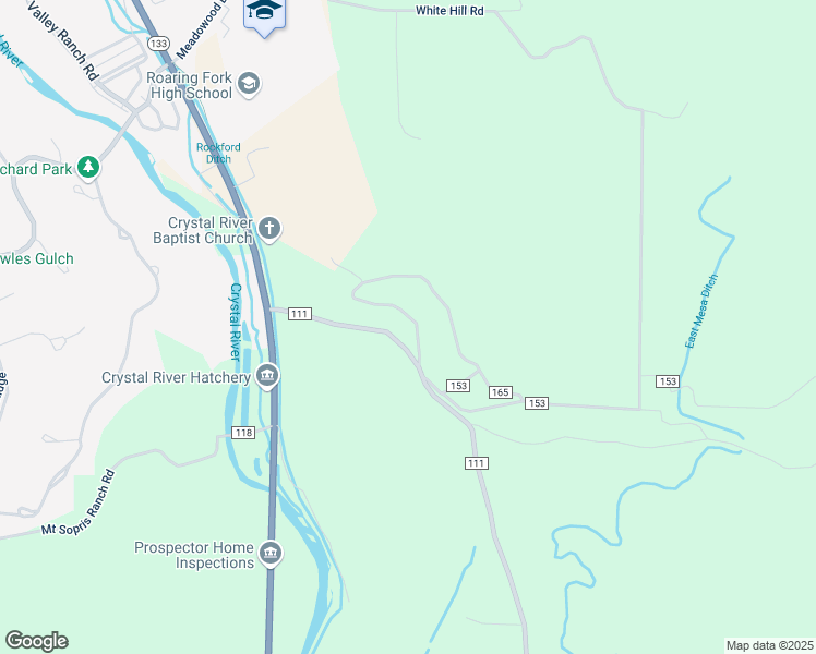 map of restaurants, bars, coffee shops, grocery stores, and more near 51 County Road 165 in Carbondale