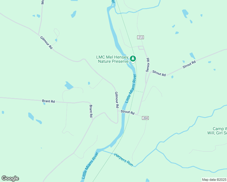 map of restaurants, bars, coffee shops, grocery stores, and more near 6185 Gilmour Road in Morrow