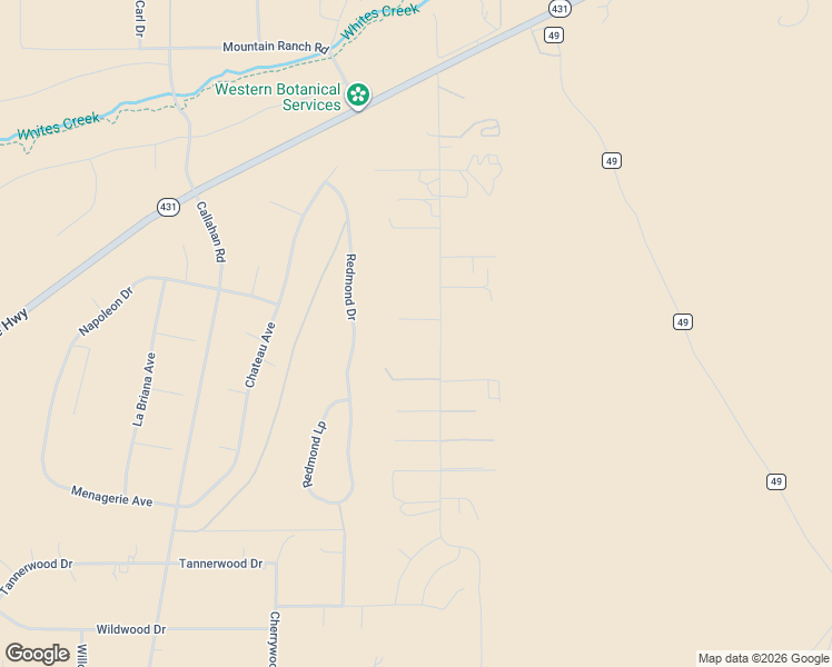 map of restaurants, bars, coffee shops, grocery stores, and more near 15615 Fawn Lane in Reno