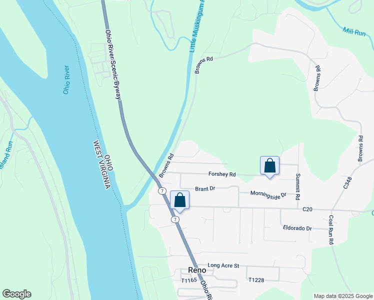 map of restaurants, bars, coffee shops, grocery stores, and more near 2 Browns Road in Marietta