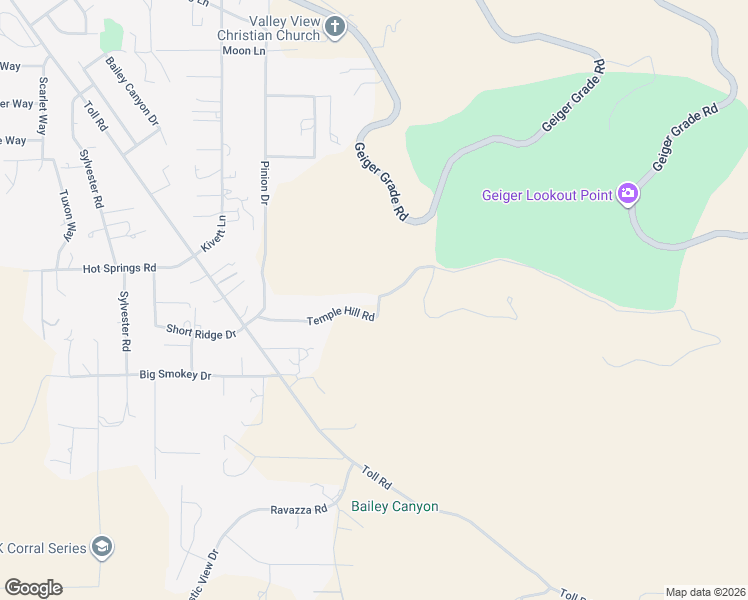map of restaurants, bars, coffee shops, grocery stores, and more near 1985 Temple Hill Road in Reno