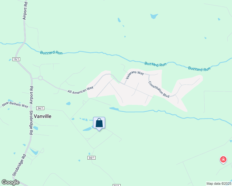 map of restaurants, bars, coffee shops, grocery stores, and more near 92 Embassy Court in Martinsburg
