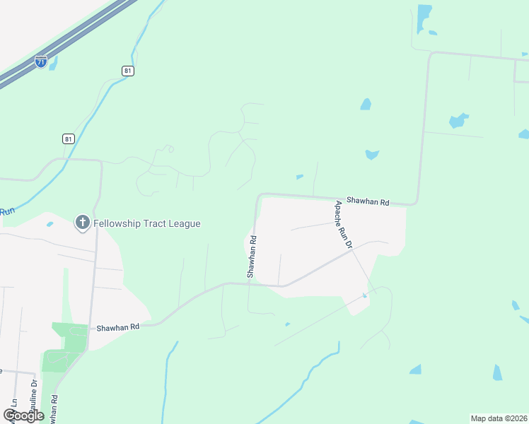 map of restaurants, bars, coffee shops, grocery stores, and more near 1129 Shawhan Road in Morrow