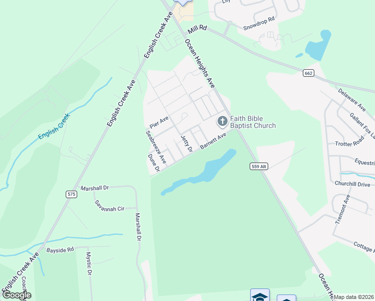 map of restaurants, bars, coffee shops, grocery stores, and more near 2075 Ocean Heights Avenue in Egg Harbor Township