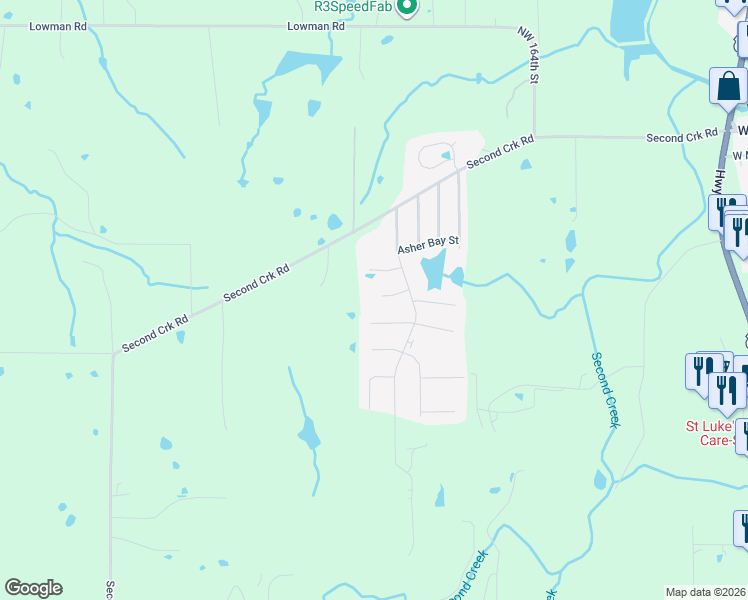 map of restaurants, bars, coffee shops, grocery stores, and more near 100 Surrey Court in Smithville