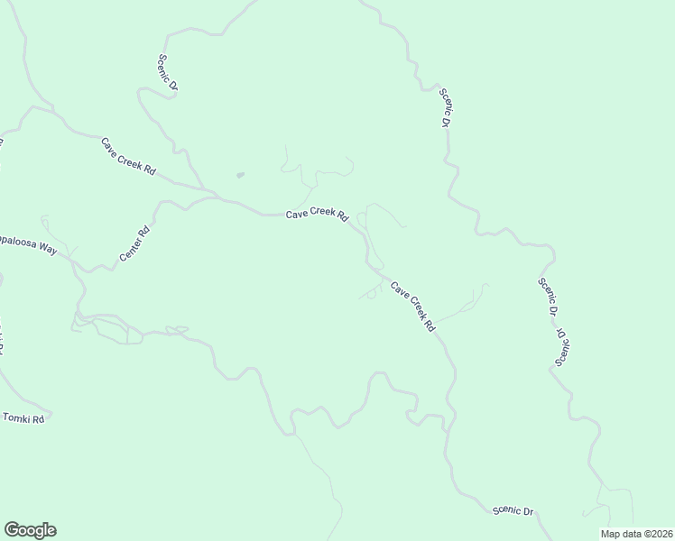 map of restaurants, bars, coffee shops, grocery stores, and more near 8555 Cave Creek Road in Redwood Valley