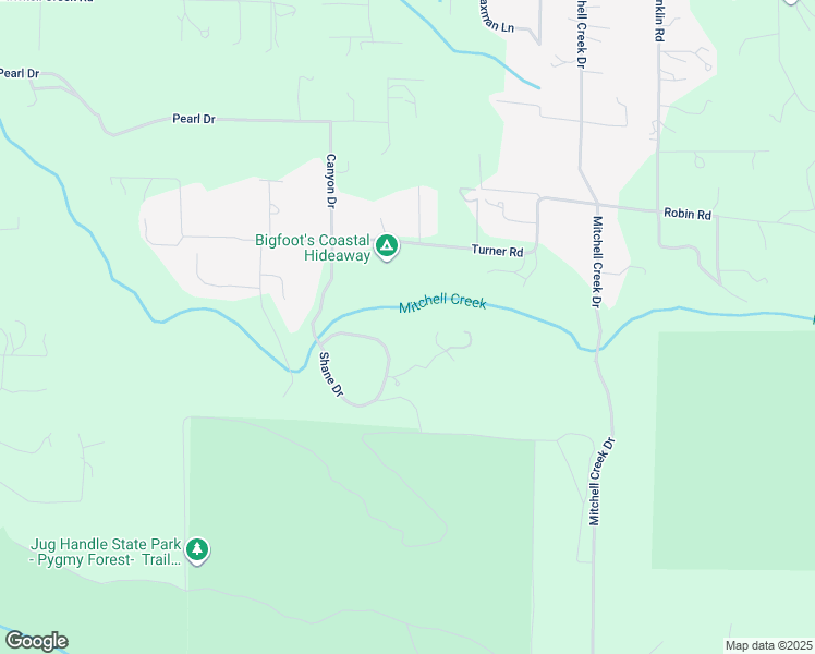 map of restaurants, bars, coffee shops, grocery stores, and more near 15620 Shane Drive in Fort Bragg