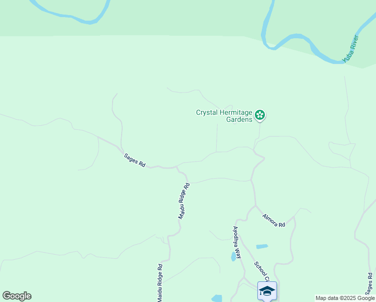 map of restaurants, bars, coffee shops, grocery stores, and more near 18373 Sages Road in Nevada City