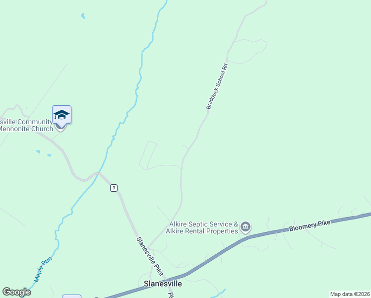 map of restaurants, bars, coffee shops, grocery stores, and more near 529 Braddock School Road in Slanesville