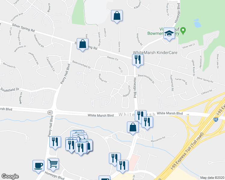 map of restaurants, bars, coffee shops, grocery stores, and more near 34 Trailwood Road in Nottingham