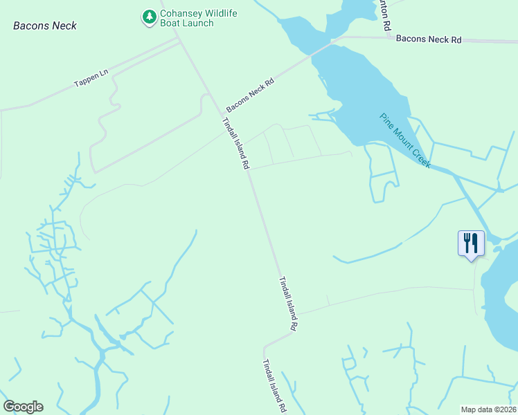 map of restaurants, bars, coffee shops, grocery stores, and more near Tindall Island Road in Greenwich