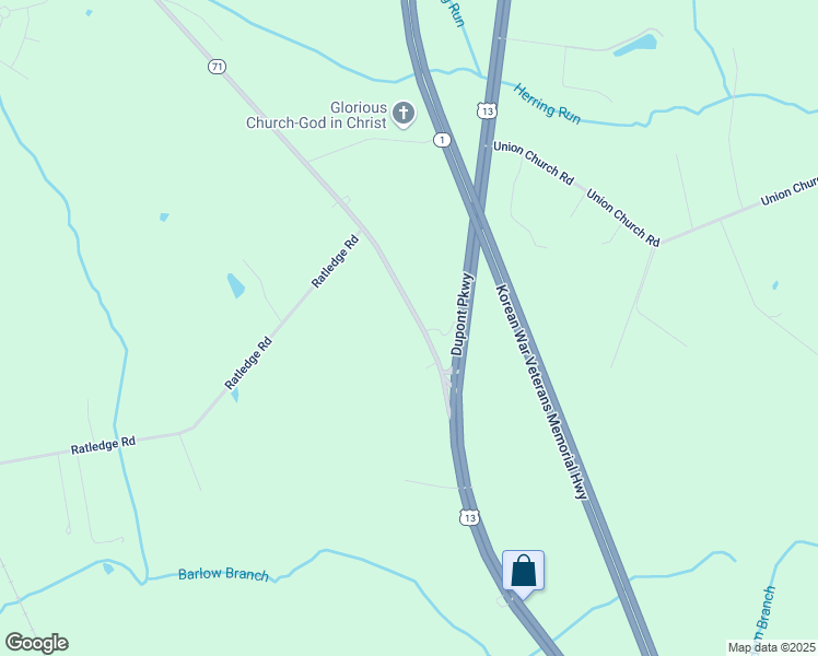 map of restaurants, bars, coffee shops, grocery stores, and more near 6338 Summit Bridge Road in Townsend