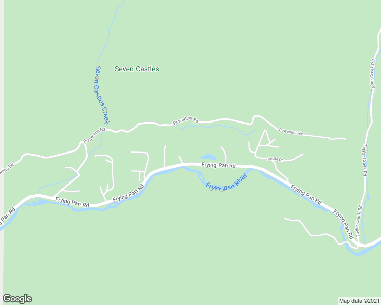 map of restaurants, bars, coffee shops, grocery stores, and more near 4959 Frying Pan Road in Basalt