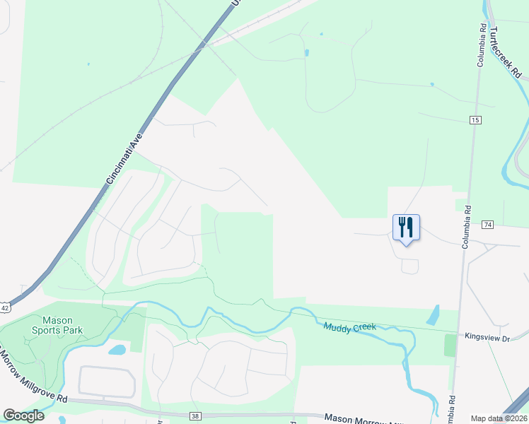 map of restaurants, bars, coffee shops, grocery stores, and more near 2695 Ivy Farm Court in Lebanon