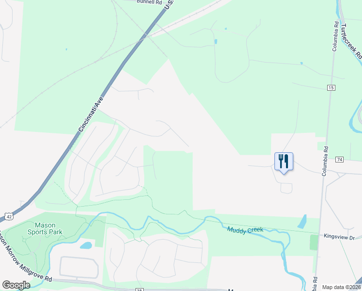 map of restaurants, bars, coffee shops, grocery stores, and more near 2695 Ivy Farm Court in Lebanon