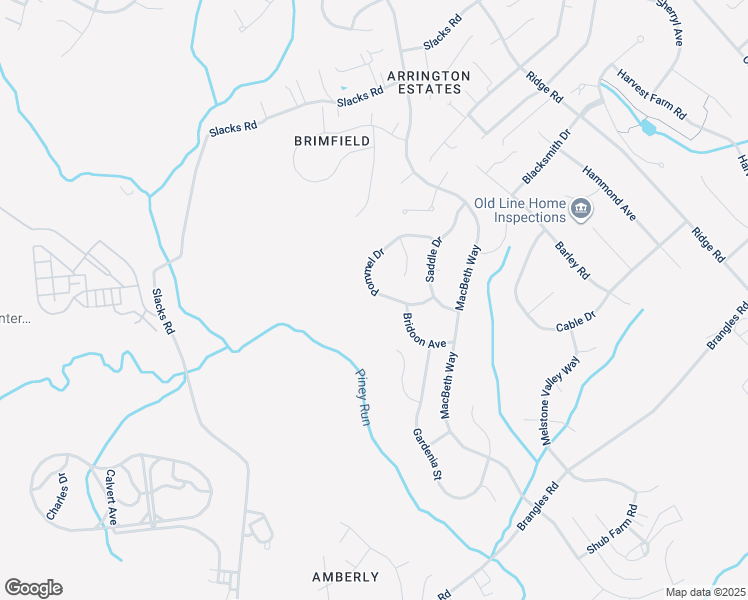 map of restaurants, bars, coffee shops, grocery stores, and more near 7282 Pommel Drive in Sykesville