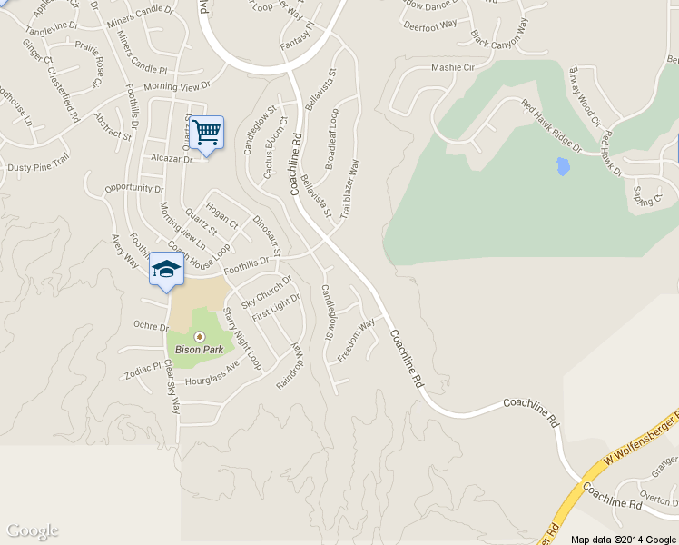 map of restaurants, bars, coffee shops, grocery stores, and more near 3316 Gossemer Way in Castle Rock