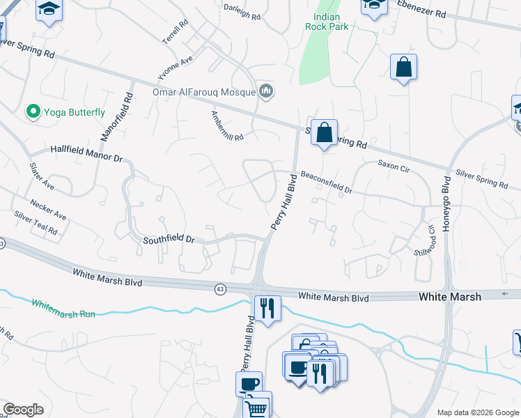 map of restaurants, bars, coffee shops, grocery stores, and more near 4 Knightsbridge Court in Nottingham