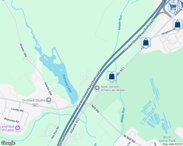 map of restaurants, bars, coffee shops, grocery stores, and more near 701 Jonathon Court in Egg Harbor Township